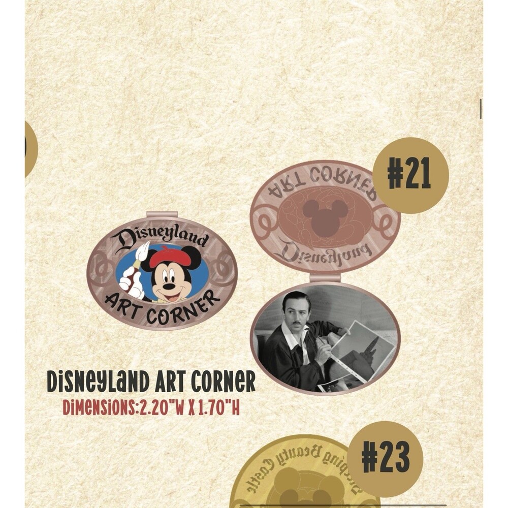 Disney Pin - Walt's Vision Disneyland Art Corner Niftie Fifties Flashback LE 400